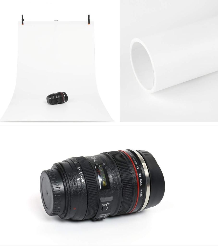 [SRrabbit] PVC Backdrop for Photography, Product Photography, Product Accessories, 70cm x 140cm (Matte White)