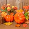 Simulation Pumpkin Decoration Thanksgiving Decor Pumpkin Halloween Artificial Pumpkin Tabletop Ornaments Autumn Harvest Decor