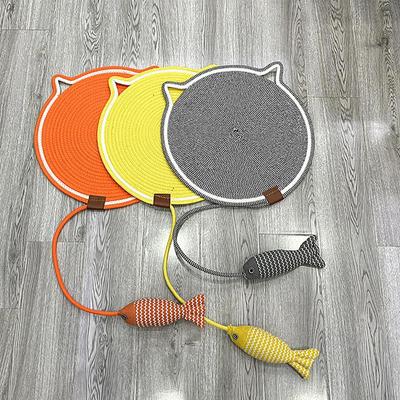 Scratch Pad For Cats Scratching Mat Cat Scratch Carpet Furniture Protector Sturdy Scratching Pads Cotton Rope Cat Scratcher For
