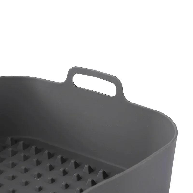 Reusable Airfryer Pan Liner Accessories Silicone Air Fryers Oven Baking Tray Pizza Chicken Airfryer Non-stick Silicone Mould