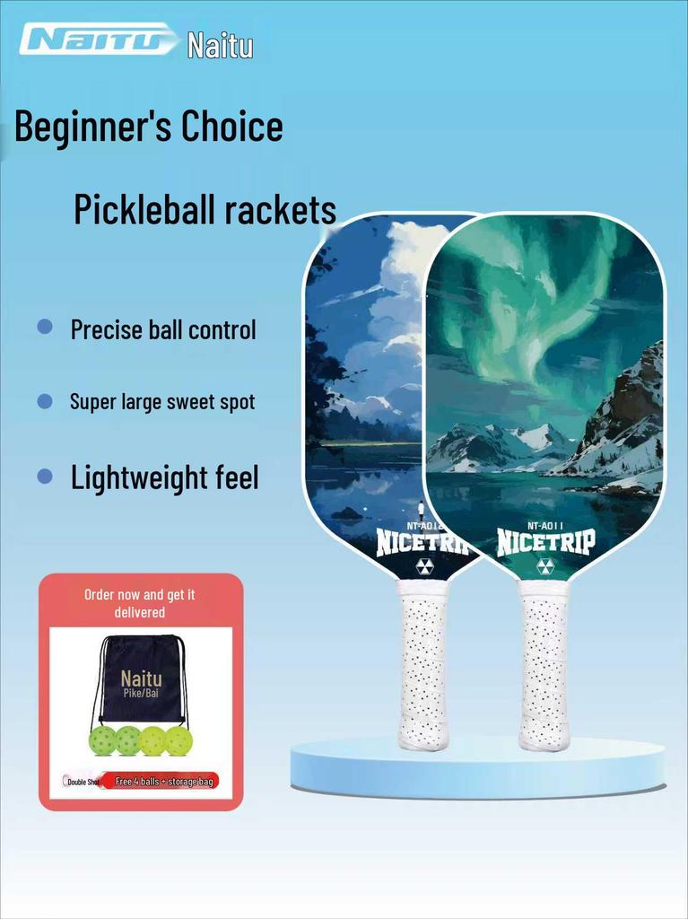 Professionelles Fiberglas-Pickleball-Schlägerset für Kinder und Erwachsene