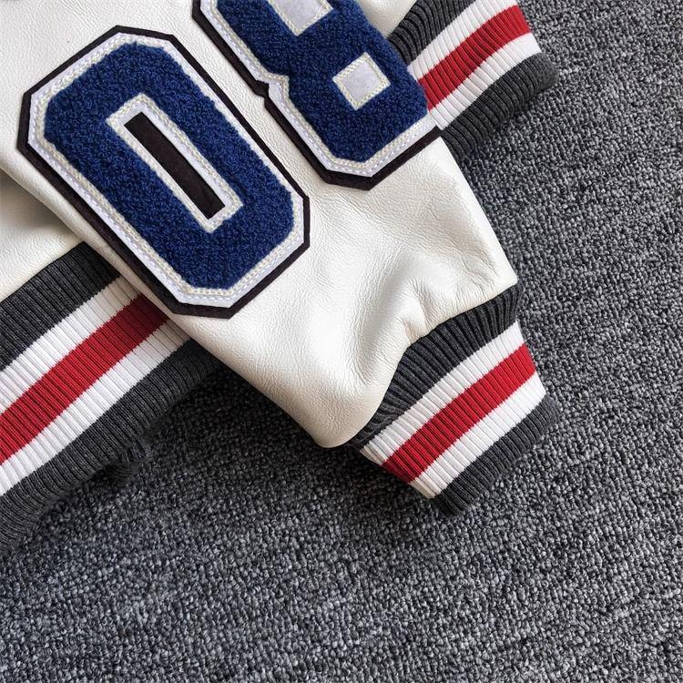 Korean Style Trendy PU Leather Casual Jacket with American Retro Embroidery for Men and Women