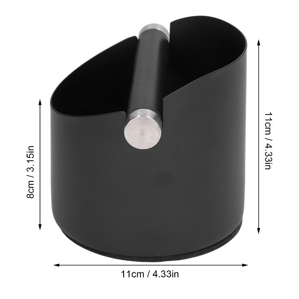 Stainless Steel Coffee Dump Bin Removable Knock Bar Stainless Steel Knock Box  Espresso Making серебряный