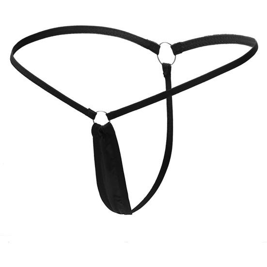 Damen G-String T-förmig Tiny Solid Color Low Waist Hoop Slutty Sexy Antiseptisch Atmungsaktiv