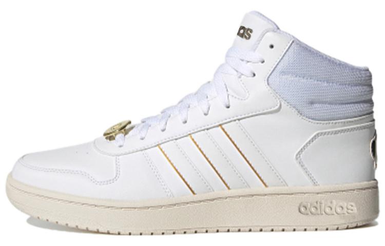 Adidas Hoops 2.0 Mid  White Gold  G55080 36