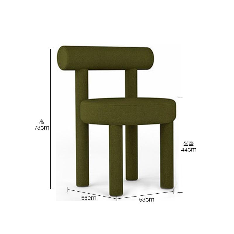 Light Luxury Modern Makeup Stool,Casual Backrest Chair for Bedroom Dressing Table,Designer Dining Chair for Home Use,Comfortable