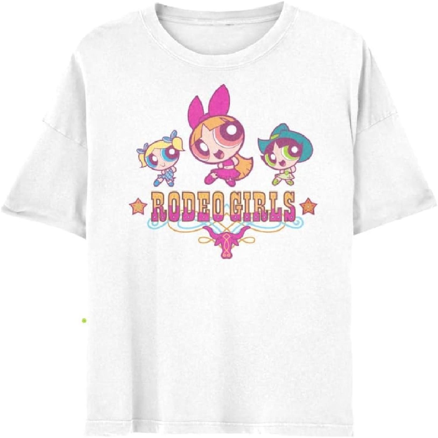 

Isaac Morris Limited The Powerpuff Girls Rodeo Girls Mens and Womens Short Sleeve T-Shirt XXXXXL білий