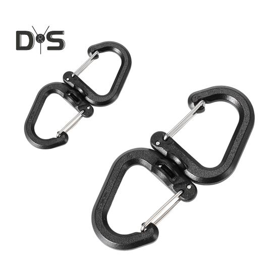 1/5 ks Otočný háček o 360 stupňů Přenosný lehký Venkovní kempování Turistika S-háček Otočný Věšák Závěsná přezka Kempingové příslušenství