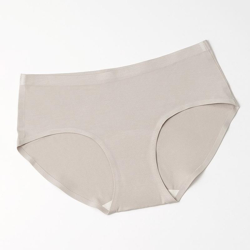 Women's Spring and Autumn 7A Antibacterial No Trace Naked Feeling Extended Underwear