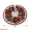 90cm Large Christmas Tree Skirt Living Room Decor Round Rug Red Christmas Tree Foot Cover Carpet Festive Home Party Decor