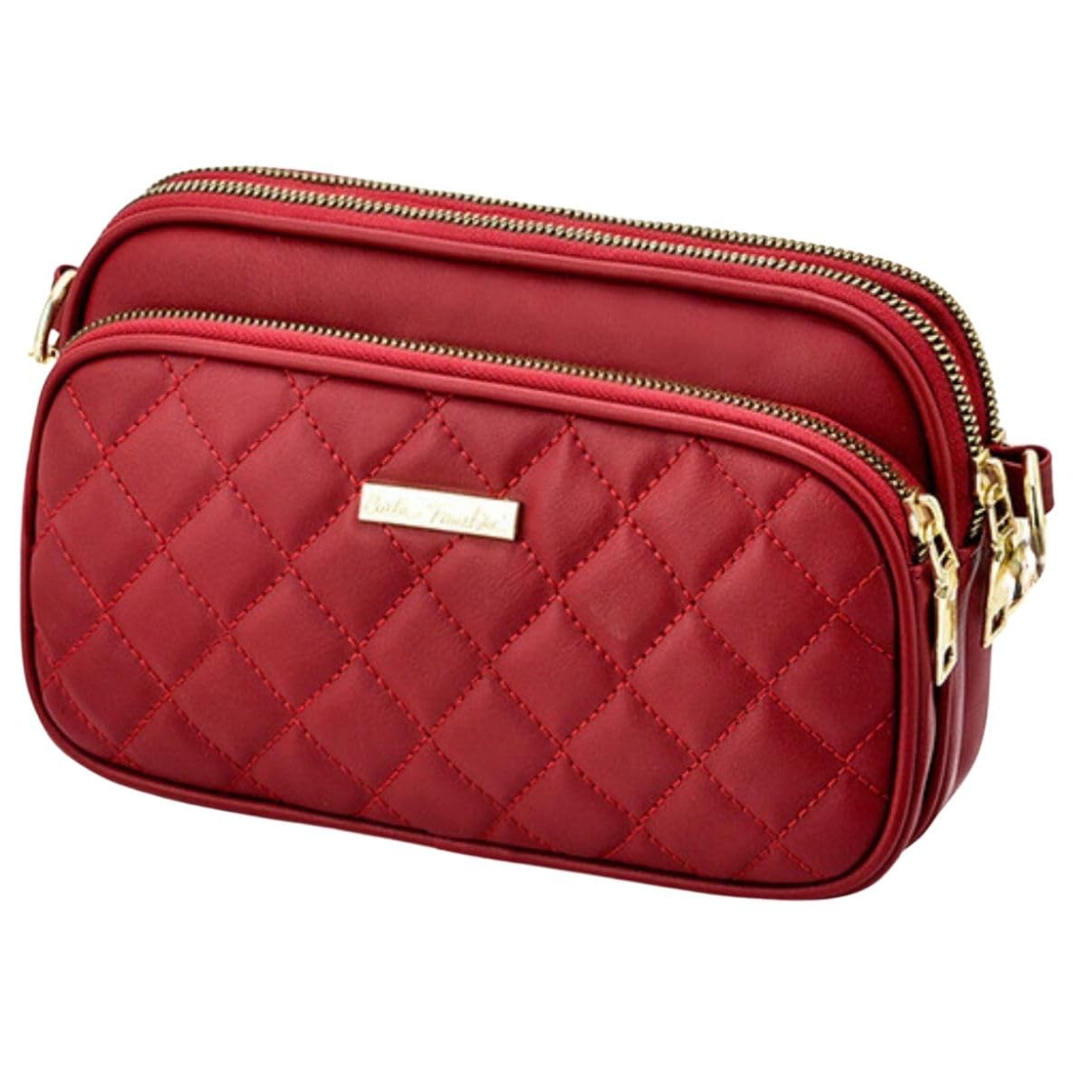 

Shoulder Second Everyday Travel [SHARE ITEMS] Women s Bag, Small, Bag, Stylish, Cute, Pouch, Crossbody, Shoulder, Lightweight, Use, Compact, (Red)
