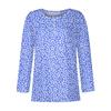 Women's New Button-Down Fashion Print Long Sleeves T-Shirt Slim Top Casual Tops