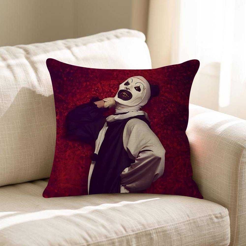Movie TTerrifier 2 3 HHorror Clown Personalized Pillow Cover Kids Bedroom Wild Party Decor Pillowcase Kid Birthday Shower Gift