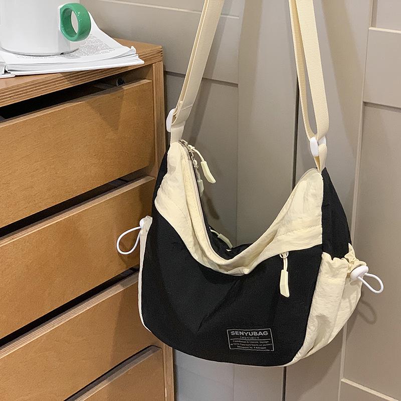 Japanese Colorblock Women s Lightweight Crossbody Bag - Casual and Versatile Messenger for Commuting and College Students