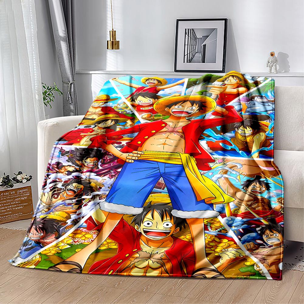 One Piece Adventure Flannel Blanket-Soft and Suitable for Sofas,Beds,Offices,Travel,All Seasons,Great Gift for Holidays and Birthdays.