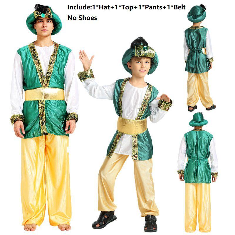 Exquisite Boys Halloween Costume For Arabian Prince King Themed Parties