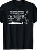 Nuclear Submarine Propulsion Funny Diagram T-Shirt, Humorous Design Retro Style, Printed Graphic Tee