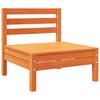 Vidaxl Ogrodowa Sofa 3-Osobowa, Woskowy Brąz, Lite Drewno Sosnowe