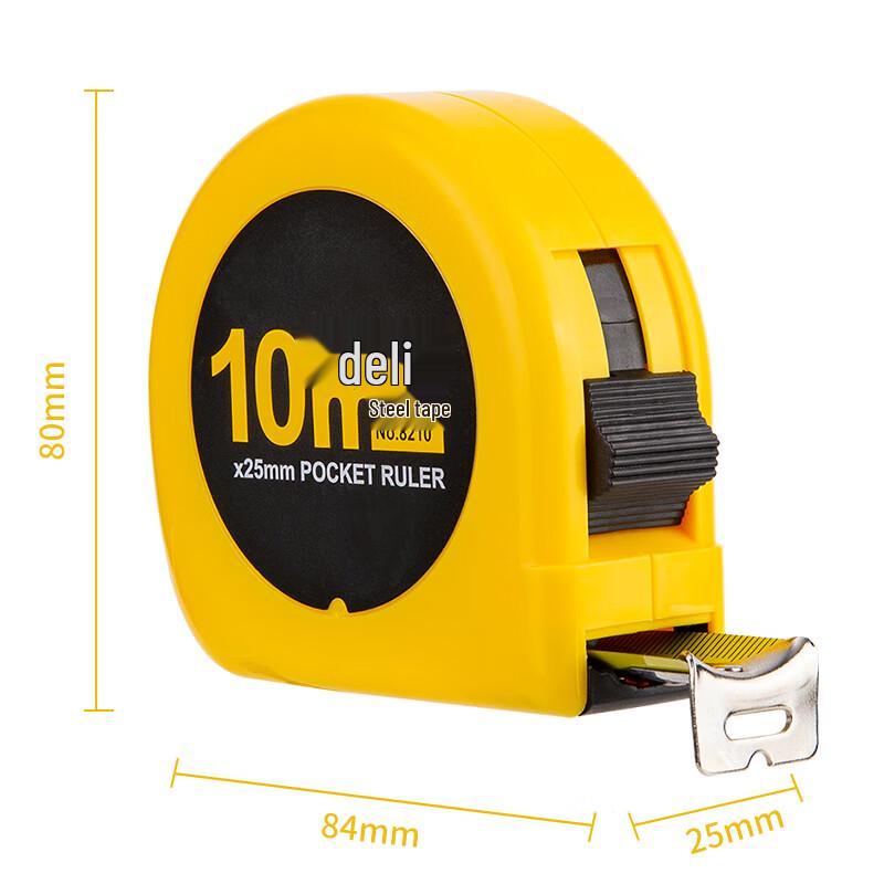 Deli 10m Locking Steel Tape Measure