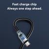 D-Dual Type-C Data Cable 120W Fast Charge Cable PD Quick Charging High Quality For iPhone Xiaomi 17 Plus Pro Max Samsung