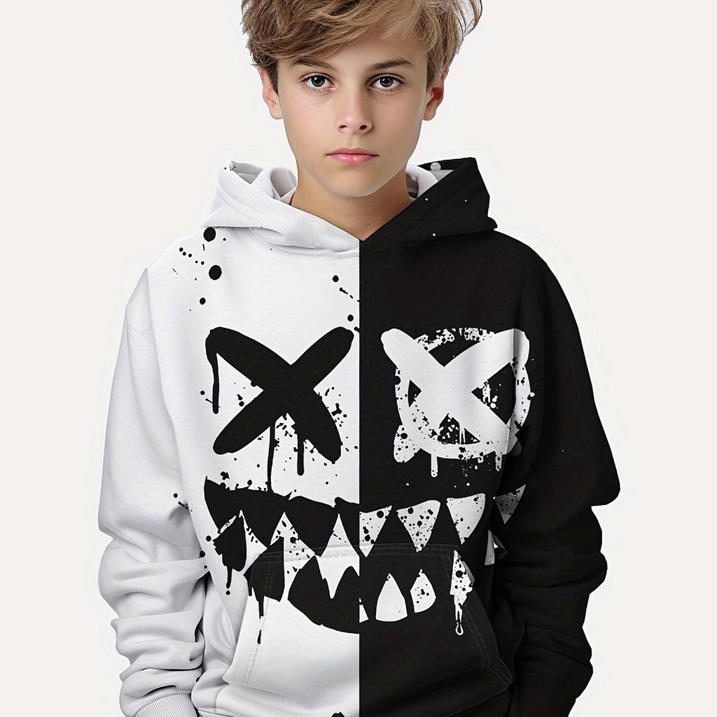 Barneklær Hettegensere Langermet Barnas Genser Kreativt Trykk Casual Jenters Sommerklær Gutt Topper Barneklær