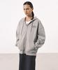 SIGNATURE Logo Zip-Up Hoodie_Middle Grey