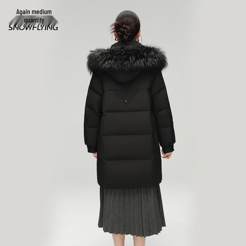 Xuezongfei Women's Mid-length Hooded Down Jacket