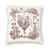 Rustic Rooster Red Floral Country Square Pillowcase Polyester Linen Velvet Printed Decor Throw Pillow Case Home Cushion Cover