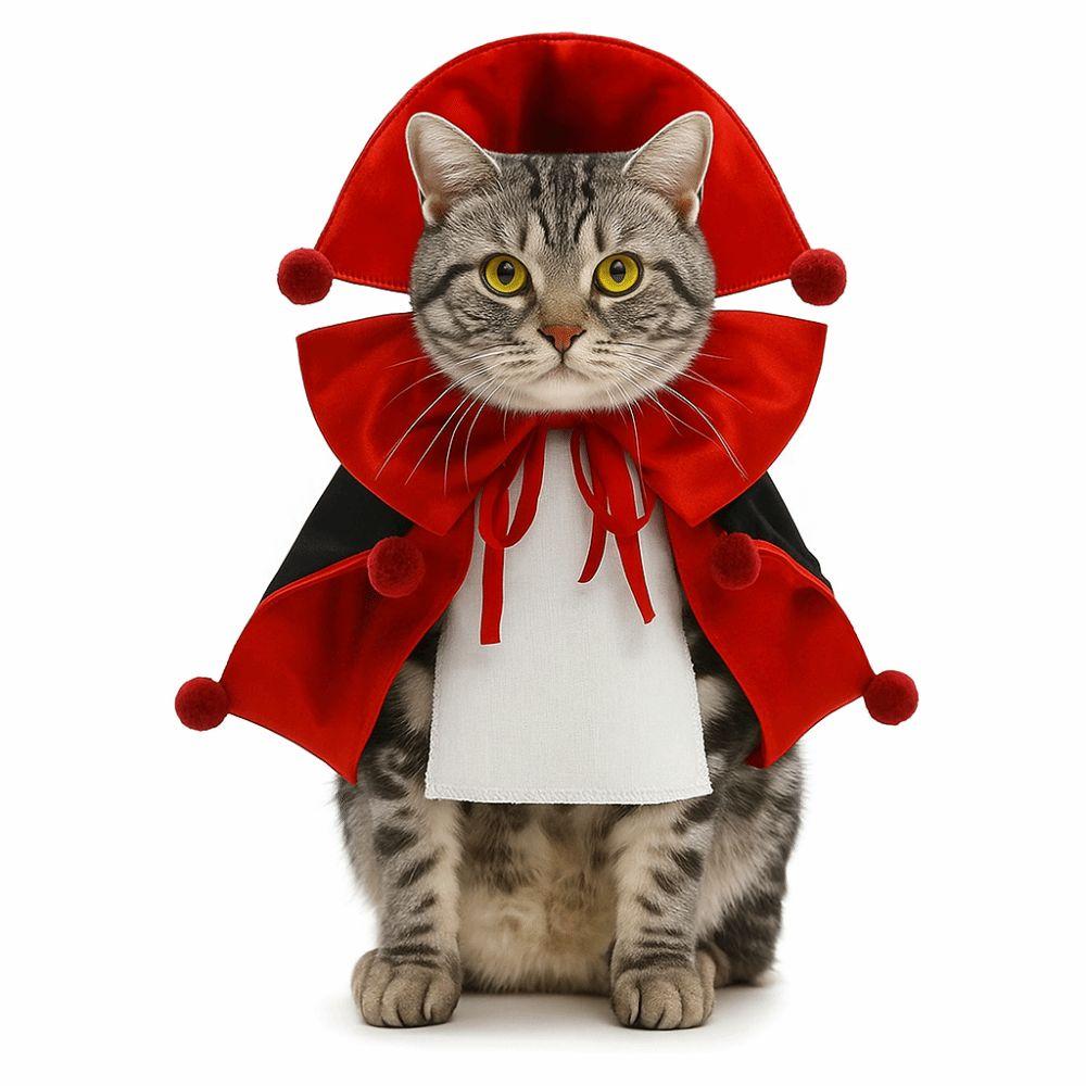 Cosplay Pet Halloween Costumes Breathable Small/Medium/Large Dog Halloween Costumes Lightweight Knight Style Cat Magic Cloak