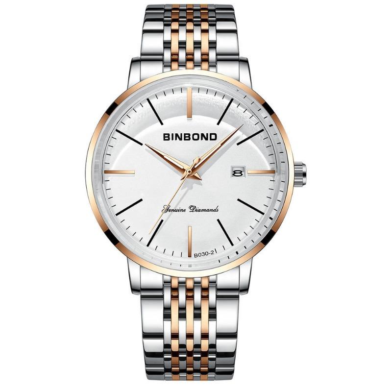 Top Brand Fashion Watch Men's New Curved Screen Butterfly Buckle Steel Band Waterproof Luminous Ultra-thin Large Dial Men's Watch