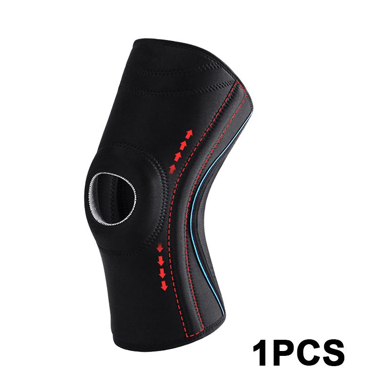 

1/2 шт. наколенник с компрессионным рукавом для мужчин, женщин с губчатыми подушечками надколенника и боковыми стабилизаторами, облегчение боли в суставах при артрите S