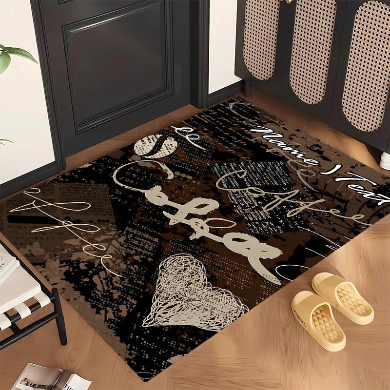 Cozy Coffee (23) Personalized Name Office Carpet Stylish Decor for Living Room Bedroom Kitchen