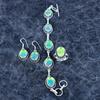 Yellow Triplet Opal Gemstone Handmade 925 Sterling Silver Jewelry Set M-3197