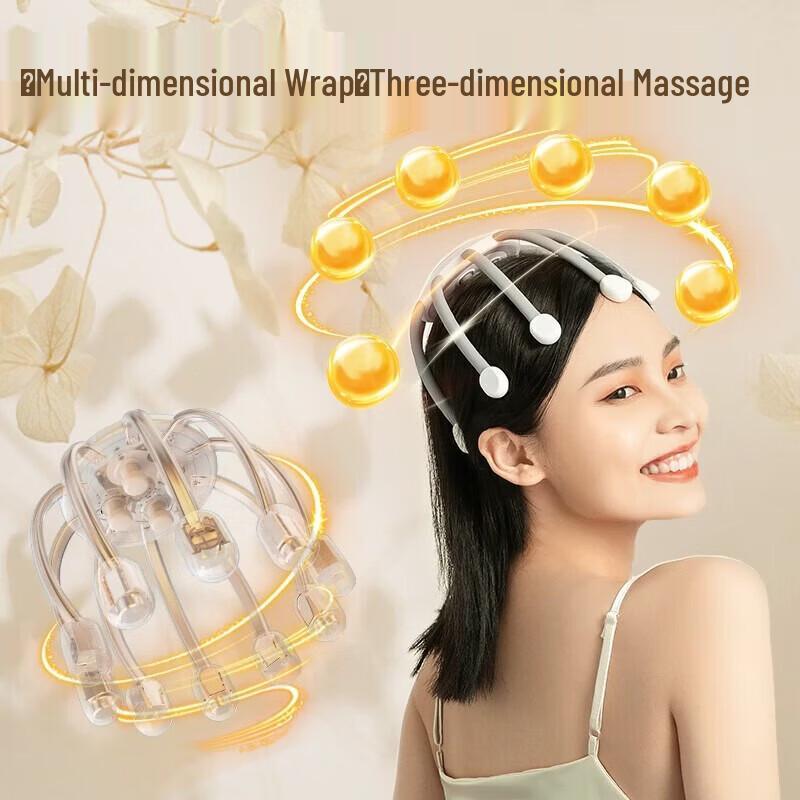 HEZHENG Wireless Octopus Scalp Massager CN plug (adapter included)