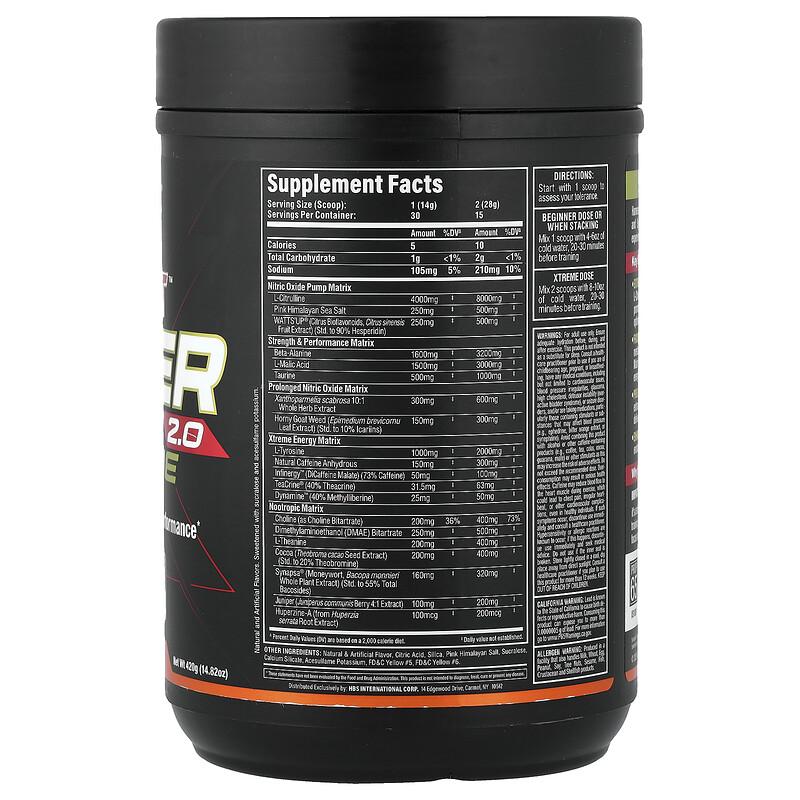 Impact™ Igniter Xtreme 2.0, Orange Krush, 14.82 Oz (420 G)