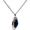Cool Temperature Oval Locket Pendant Mood Changing Necklace Emotion Color change Jewelry for Men Women Lovers Photo Frame Box