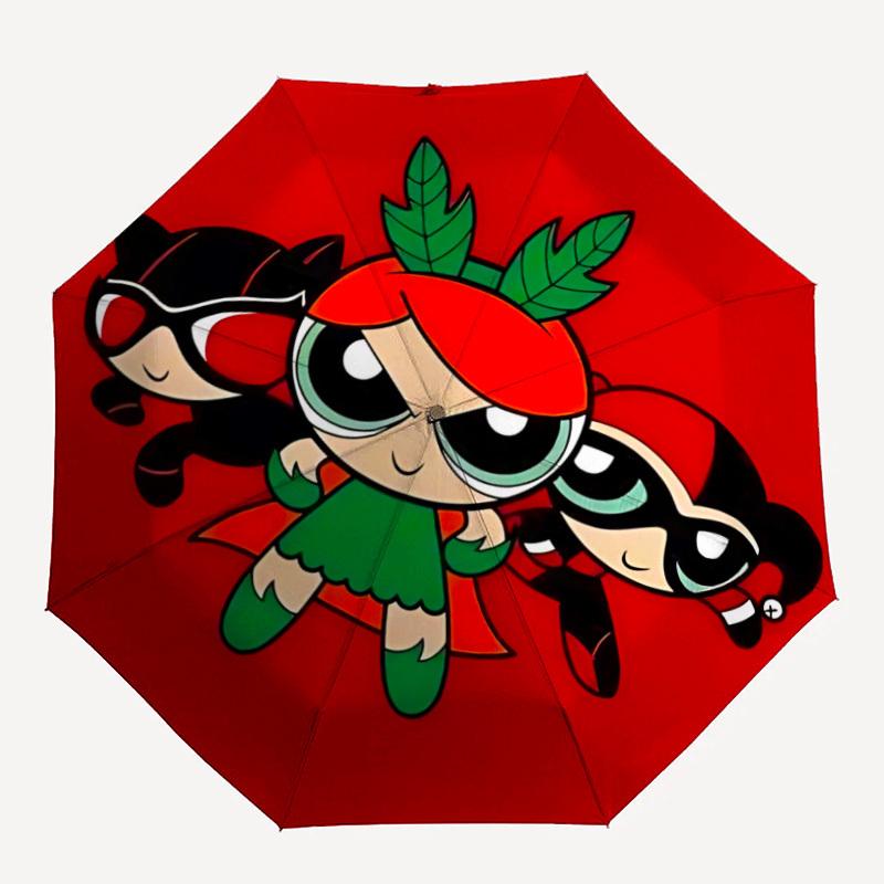 

1pc Powerpuff Girls Automatic Umbrella 8-Bone Design Compact Gear for Outdoor Travel, Perfect Helloween Chrismas Gift for Friends or Family y250829184