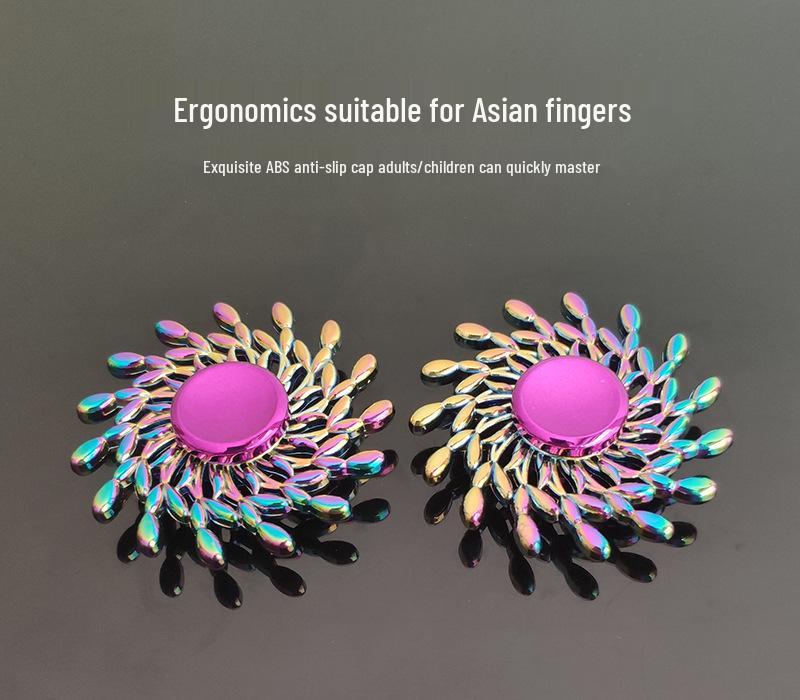 Colorful Metal Alloy Finger Spinner - Steel Fingertip Rotor for Kids