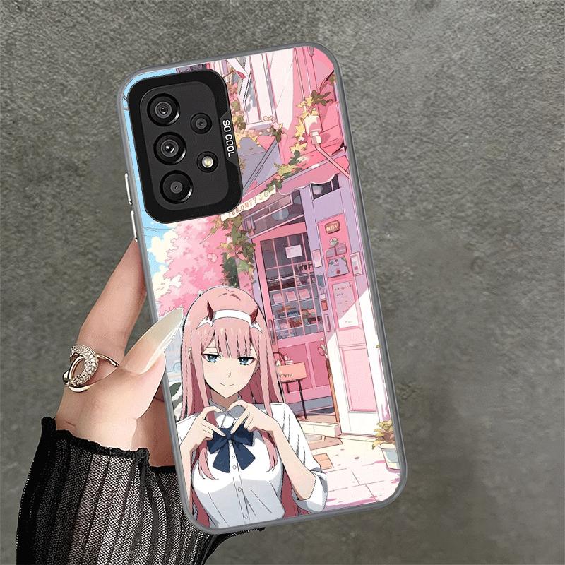 Zero Two 02 Kawaii Niedliche Weiche Handyhülle für Samsung A17 A16 A15 A14 A13 A57 A56 A55 A54 A53 A37 A36 A35 A34 A33 A26 A25 A24 A23