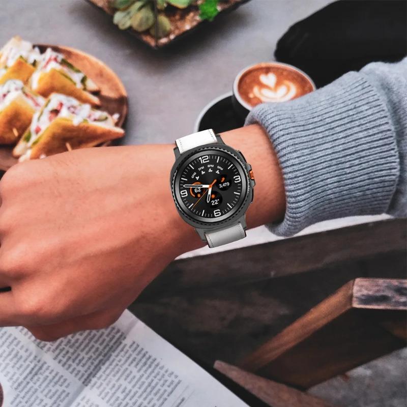 Premium Leather Band for Samsung galaxy watch 8 40mm 44mm  Business Strap for galaxy watch 8 classic 46mm Smartwatch Bracelet