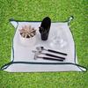 19.68/39.37in Plant Repotting Square Mat Waterproof Transplanting Mini Grid Cloth Bonsai Mud Transparent Garden Flower Mat