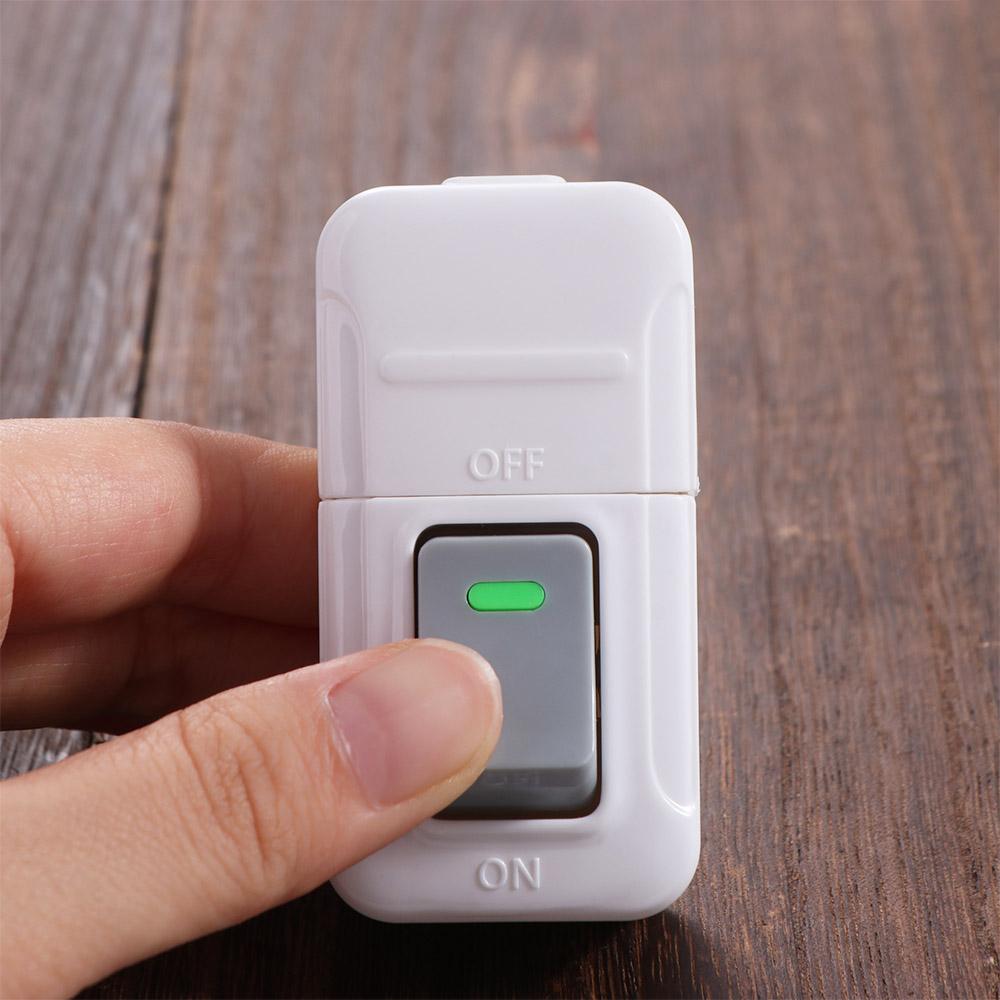 Square Push Button Switch Plastic Small Rocker Button Inline on/Off Light Switch  Home