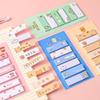 Cartoon Grid Girl Student Sticker Set: 6 Cute Indicator Sticky Note Strips