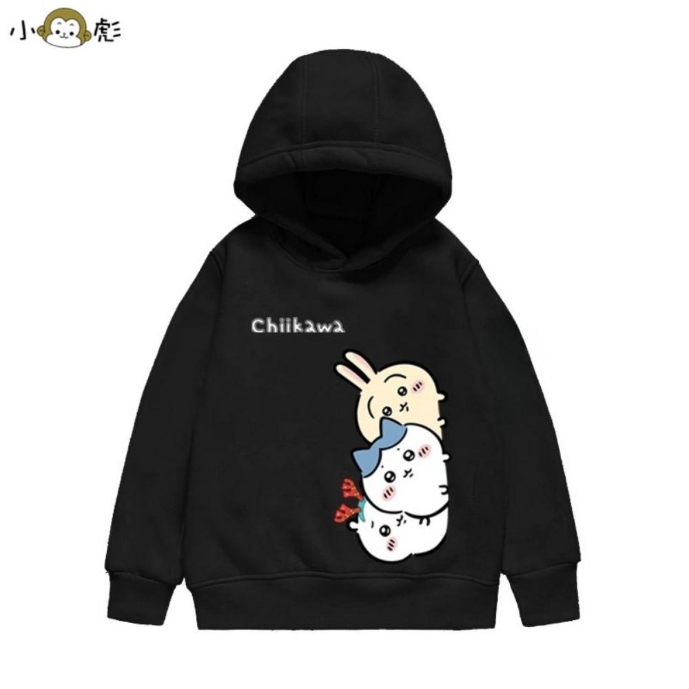 Children's Autumn and Winter Christmas Joint Jiyi Kawa Hooded Sweatshirt Printed Boys and Girls Children's Casual Pullover