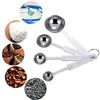 4Pcs Stainless Steel Measuring Cups Set Teaspoon Kitchen Measure Tool Coffee Measuring