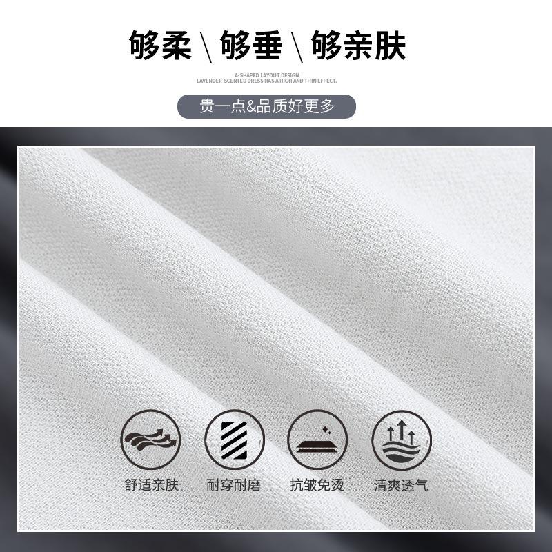 Linen pants women's spring and summer new casual white thin high-waisted thin straight cotton and linen wide-leg trousers
