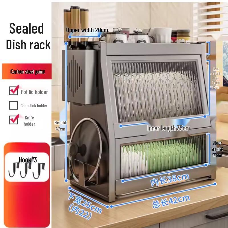 Arbeitsplatten-Multifunktions-Geschirrablagegestell