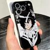 Bungo Stray Dogs Dazai Soft Phone Case for iPhone 16 16E 17 Air 15 Pro Max 14 Plus 13 Mini 11 12 7 Black Cover Back Shell