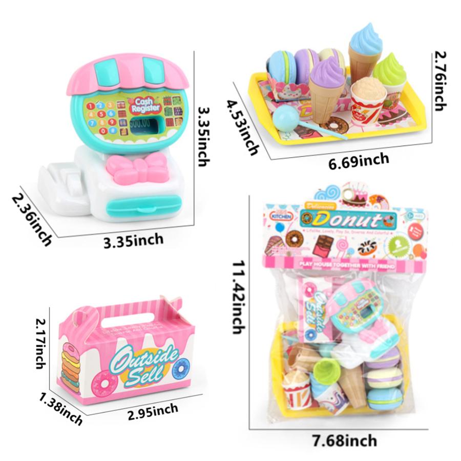 Mini Supermarket Cash Register Play House Shopping Cart Set Children's Toys