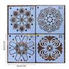 W89C Modello Riutilizzabile Stencil per Pittura Mandala su Muro Tela Metallo Confezione da 36/56